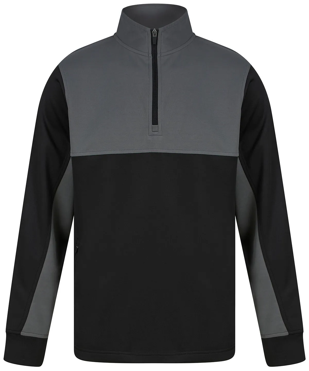 -Tracksuit top | Black/Gunmetal Grey