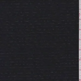 1 3/4 YD PC-Black Botanical Burnout Activewear Fabric