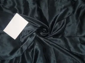 100% PURE SILK SATIN FABRIC 100 GRAMS TEAL GREEN colour 44" wide MIX SATIN[9]