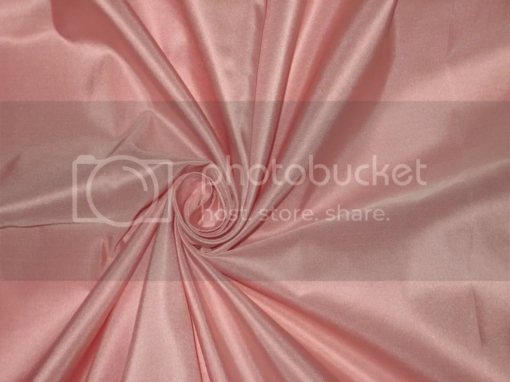 100% Pure SILK TAFFETA FABRIC Light Pink 54&quot;TAF185