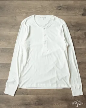 102 Vintage Henley - White