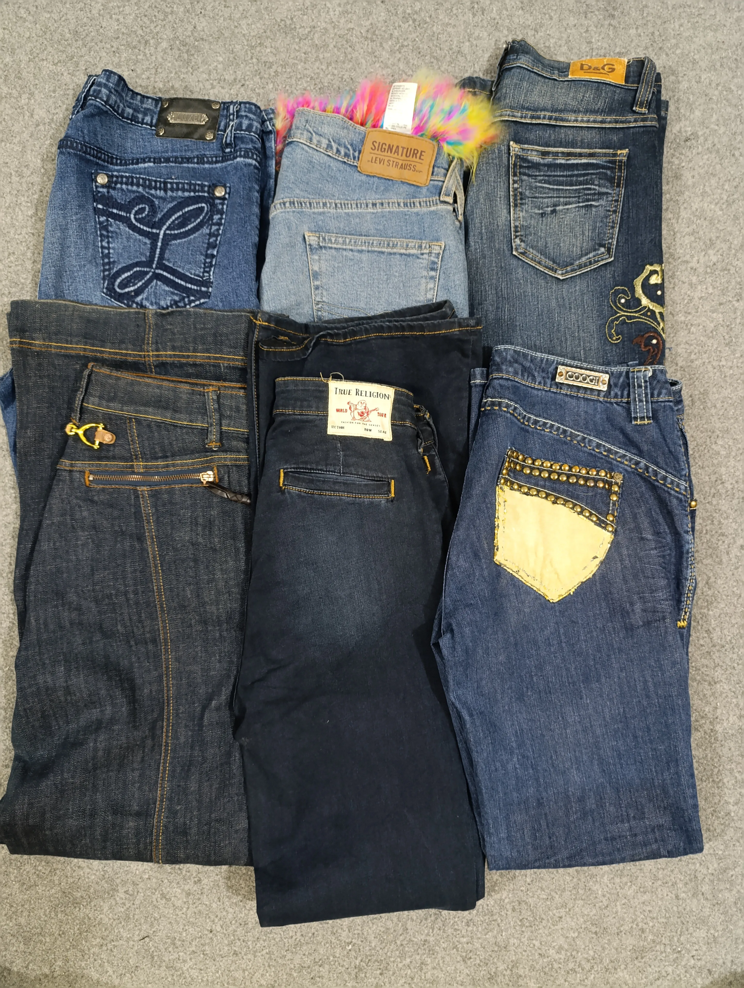 #128 Ladies Y2K Flared Jeans -17