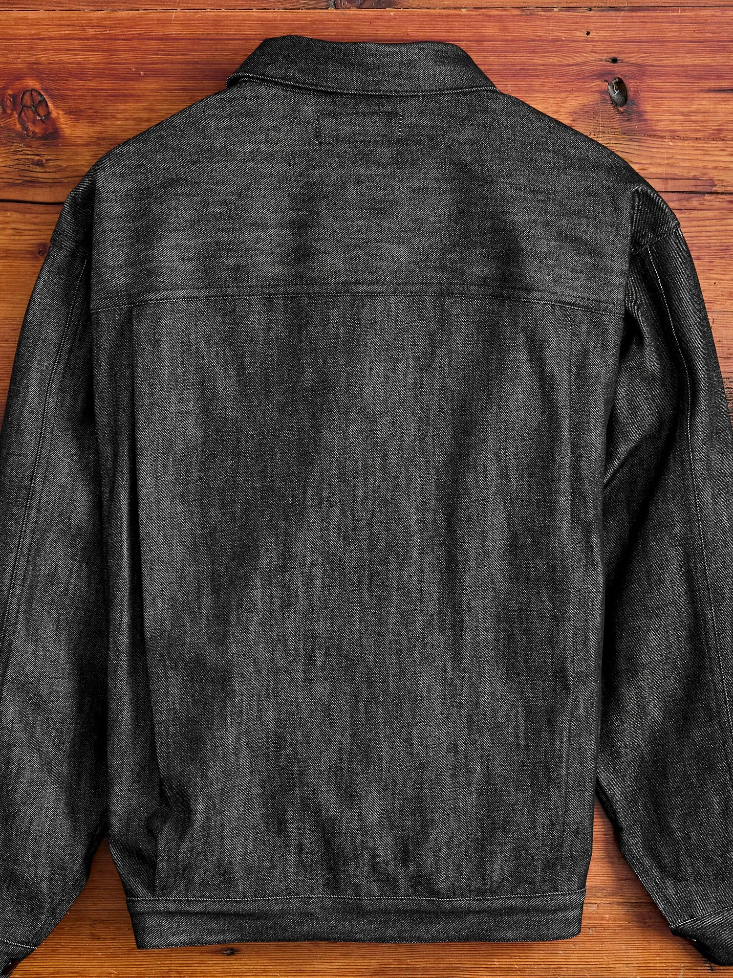 13oz Slub Denim Gardeners Jacket in Black
