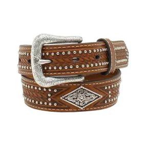 1/4'' Diamond Concho Nail Head Belt