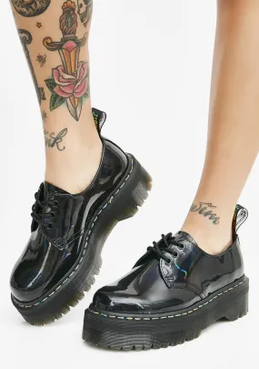 1461 Rainbow Patent Quad Shoes