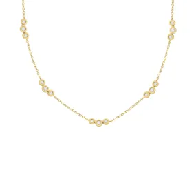 14K GOLD DIAMOND DEMI NECKLACE
