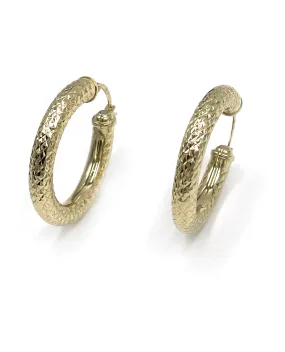14K Yellow Gold Hoop Earrings