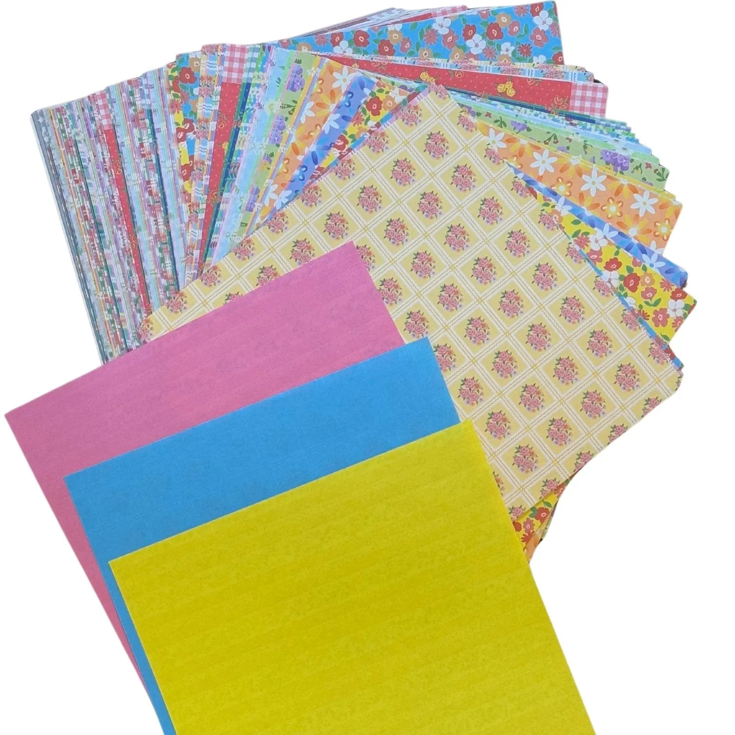 150 Sheets Floral Japanese Origami Paper Box Kit
