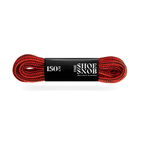 150cm Round Boot Laces - Red/Black