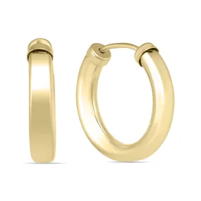 15Mm 14K  Filled Endless Hoop Earrings 3Mm Gauge