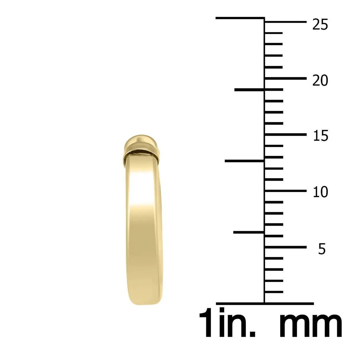 15Mm 14K  Filled Endless Hoop Earrings 3Mm Gauge