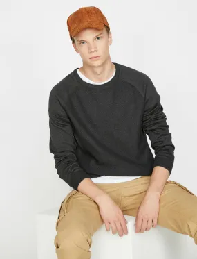 17398 Anthracite Patterned Jumper