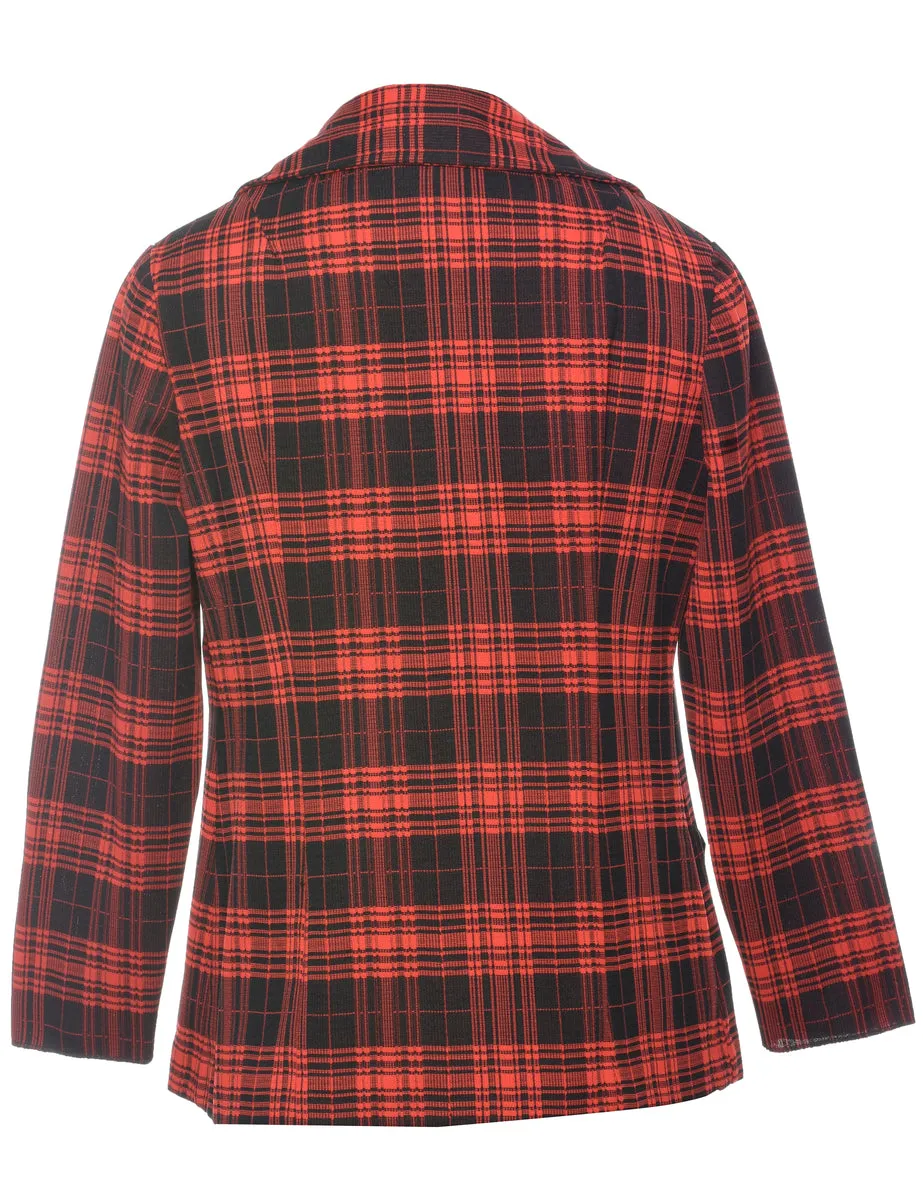 1970s Checked Blazer - M