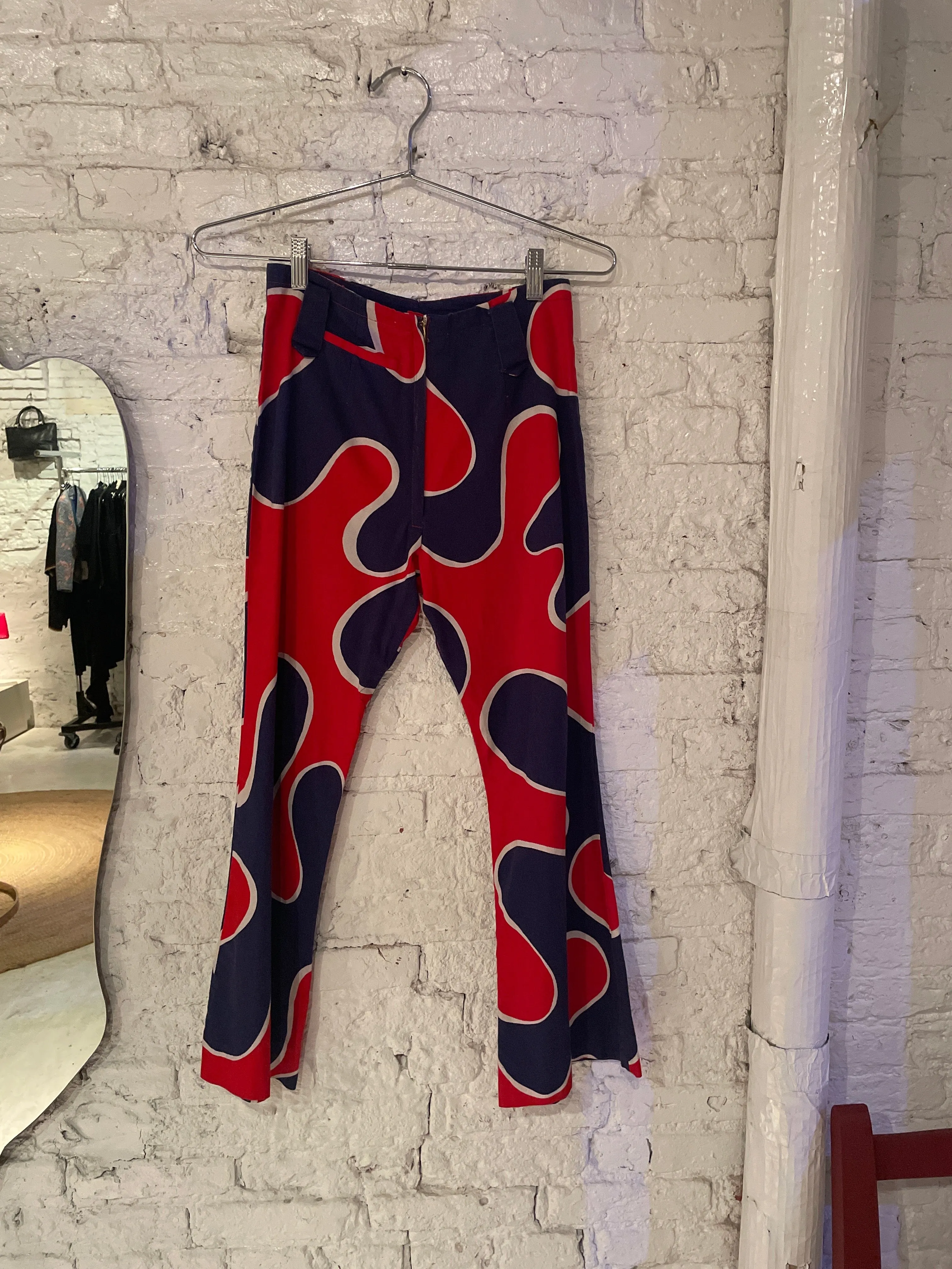 1970s handmade printed flares