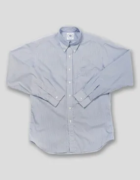 2-PLY 100s - BLUE BANKER STRIPE DRESS SHIRT
