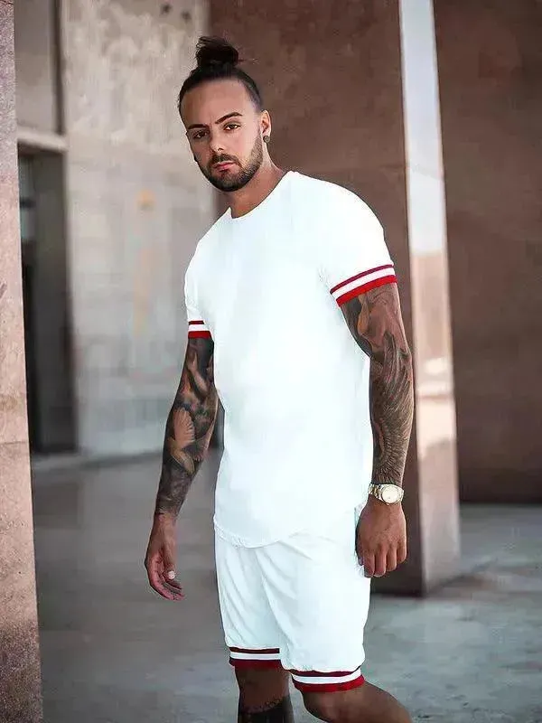 2024 Men's Summer  Short Sports Trendy Track Suit