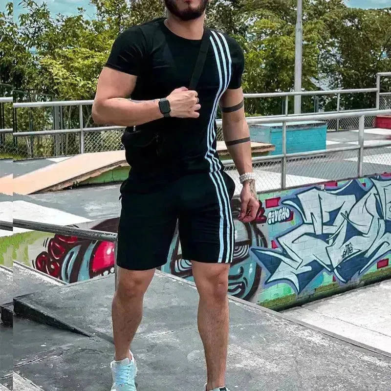 2024 Men's Summer  Short Sports Trendy Track Suit