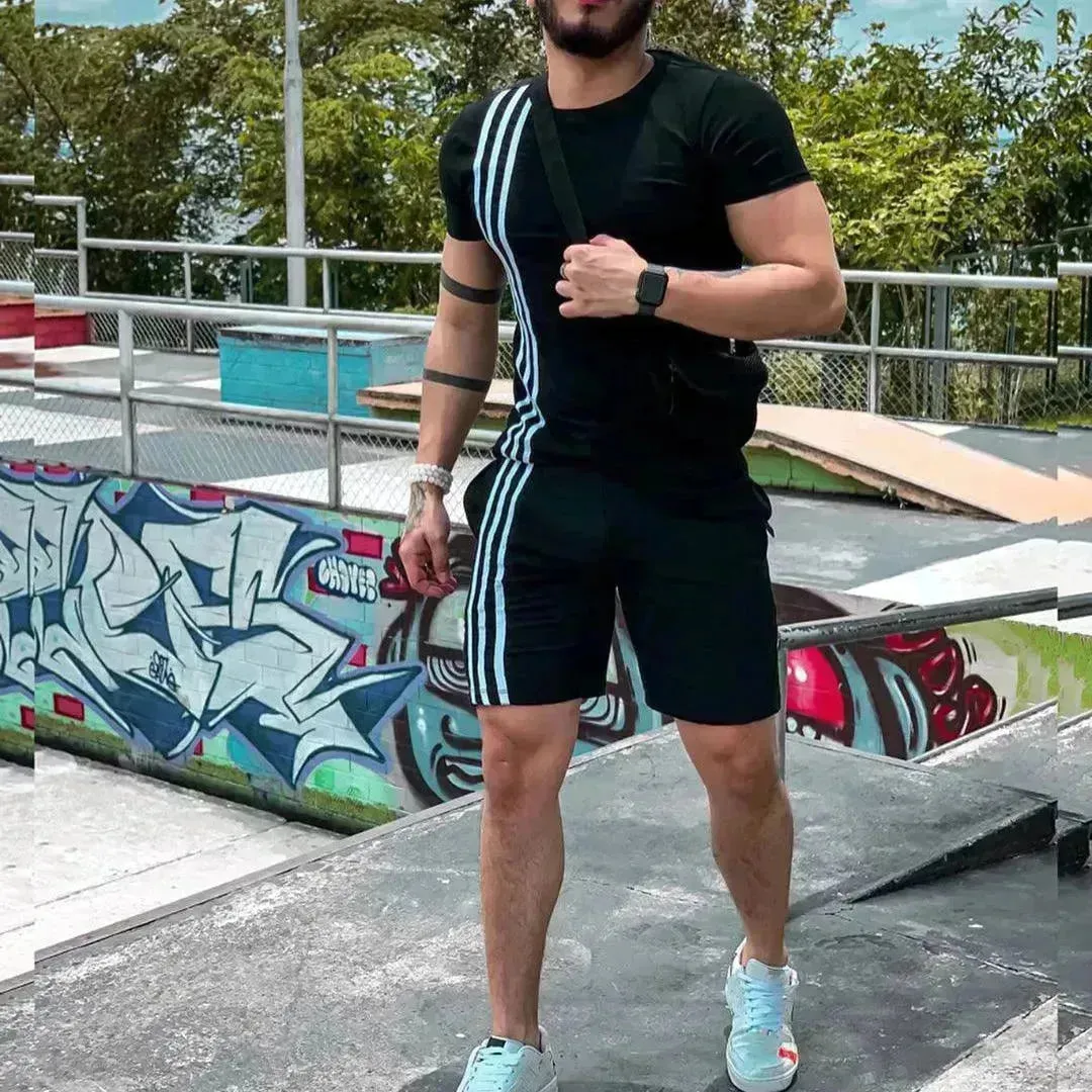 2024 Men's Summer  Short Sports Trendy Track Suit