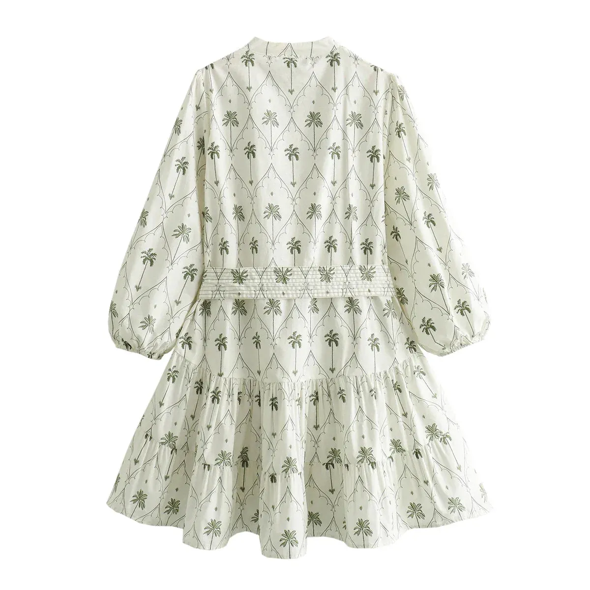 2024 Summer New Women's Vacation Style Collection Print Mini Dress