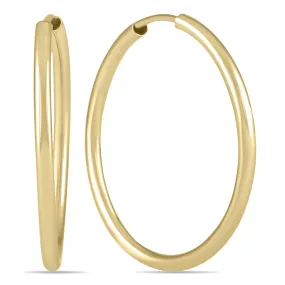 21Mm Endless Hoop Earring 14K Yellow Gold