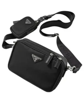 2VH070 V XMP 2DMH F0002 RE NYLON triangle logo cross bag