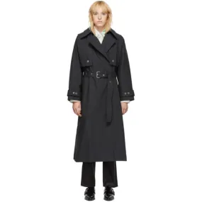 3.1 Phillip Lim SSENSE Exclusive Black Dolman Sleeve Trench Coat
