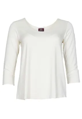 3/4 Sleeve Cora Top | Ivory