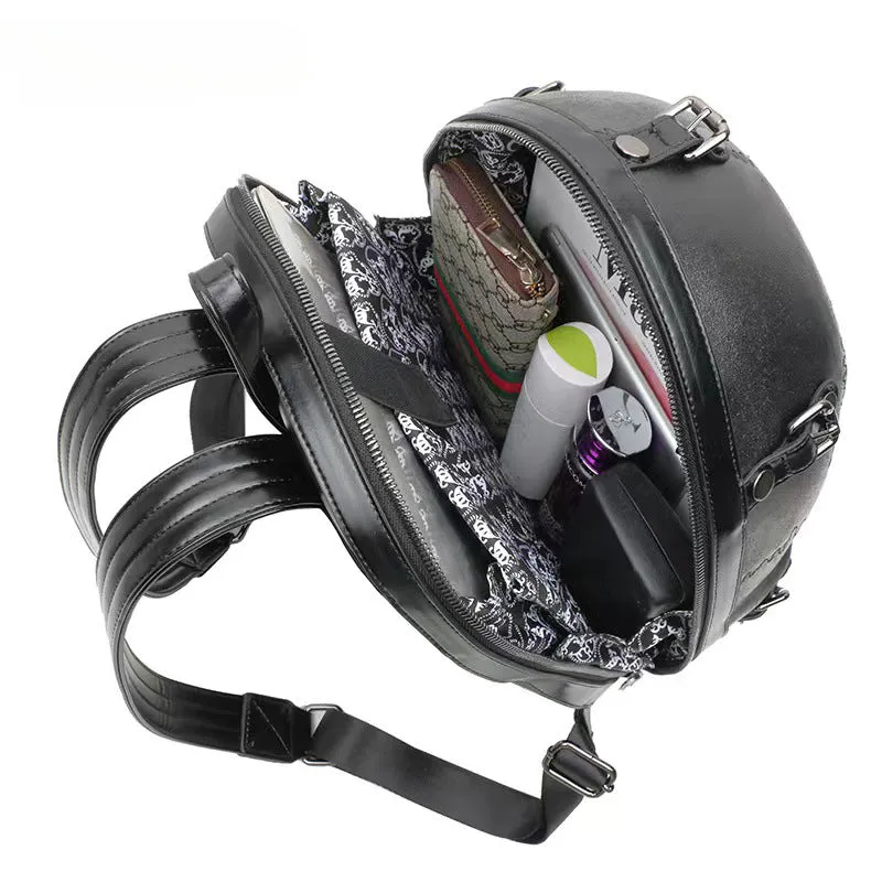 3D Backpack Gothic Travel Ghost Skull Rivets Vintage Punk Bag
