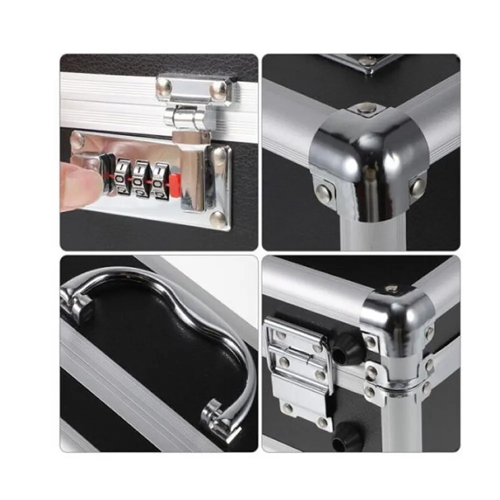 45.5 X 34 X 13Cm X-Large Aluminum Lockable Briefcase Se-150