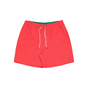 5.75-Inch Traveler Classic Swim Trunk Red Reef
