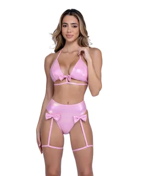 6456 - Metallic Iridescent Bikini Top