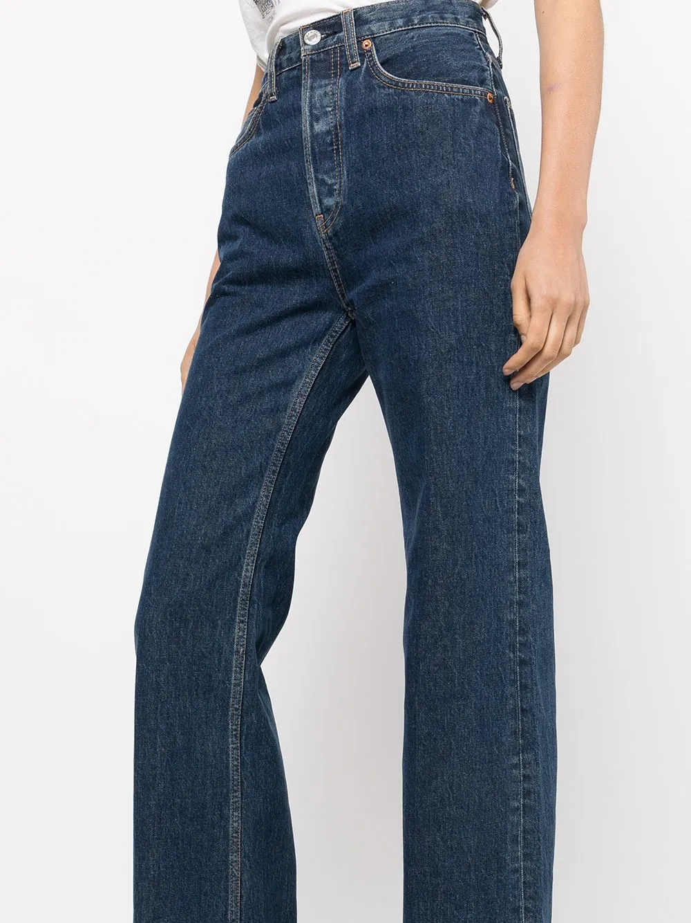 70's Dark Blue High Rise Jeans