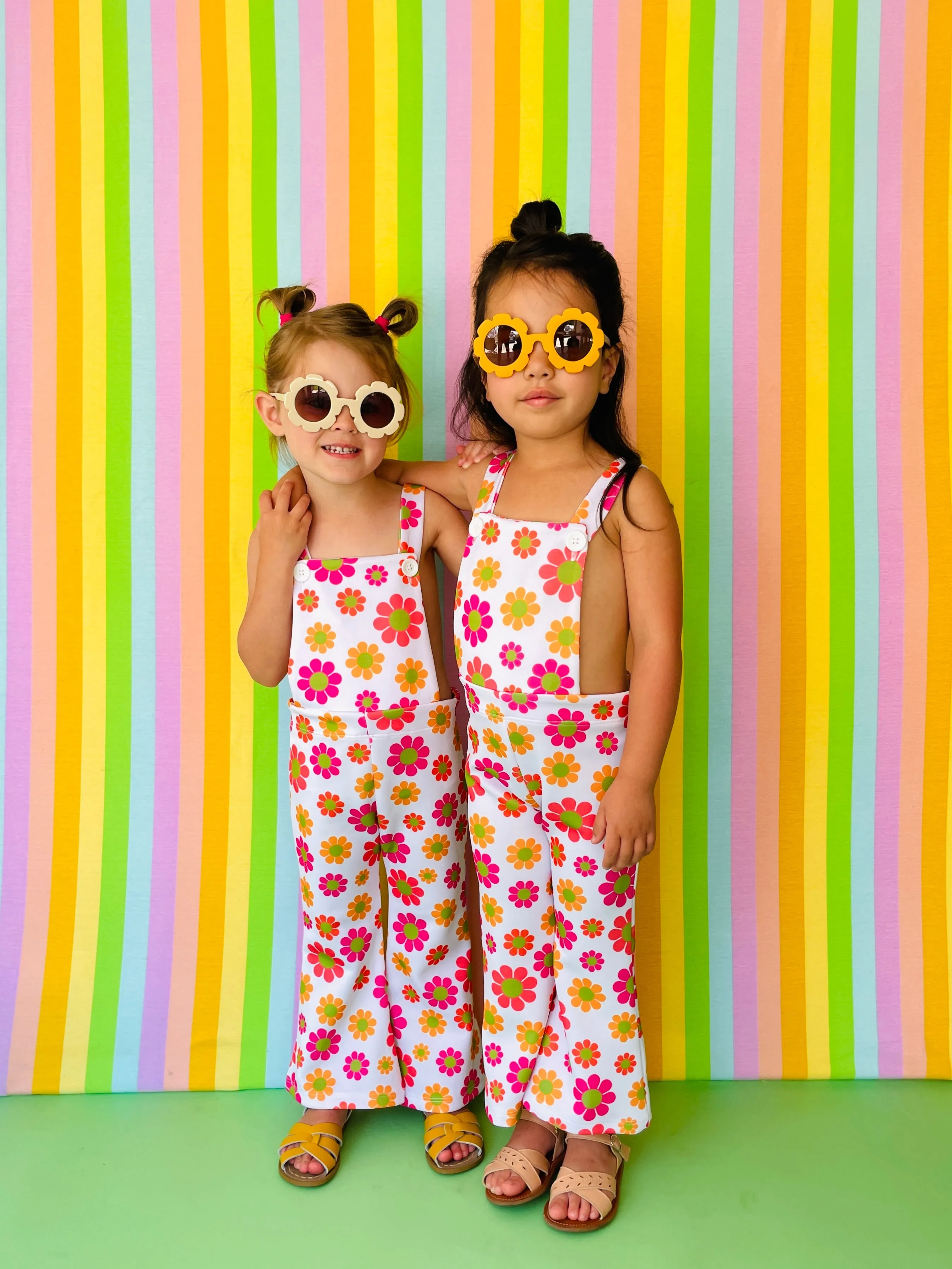 70s Overalls — Groovy Flower Power