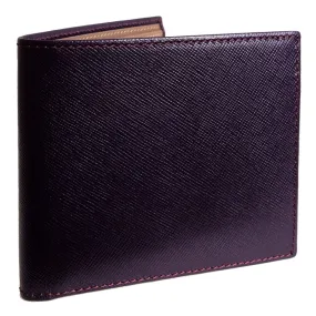 8 CC Saffiano Bi-Color Billfold Amethyst-Taupe