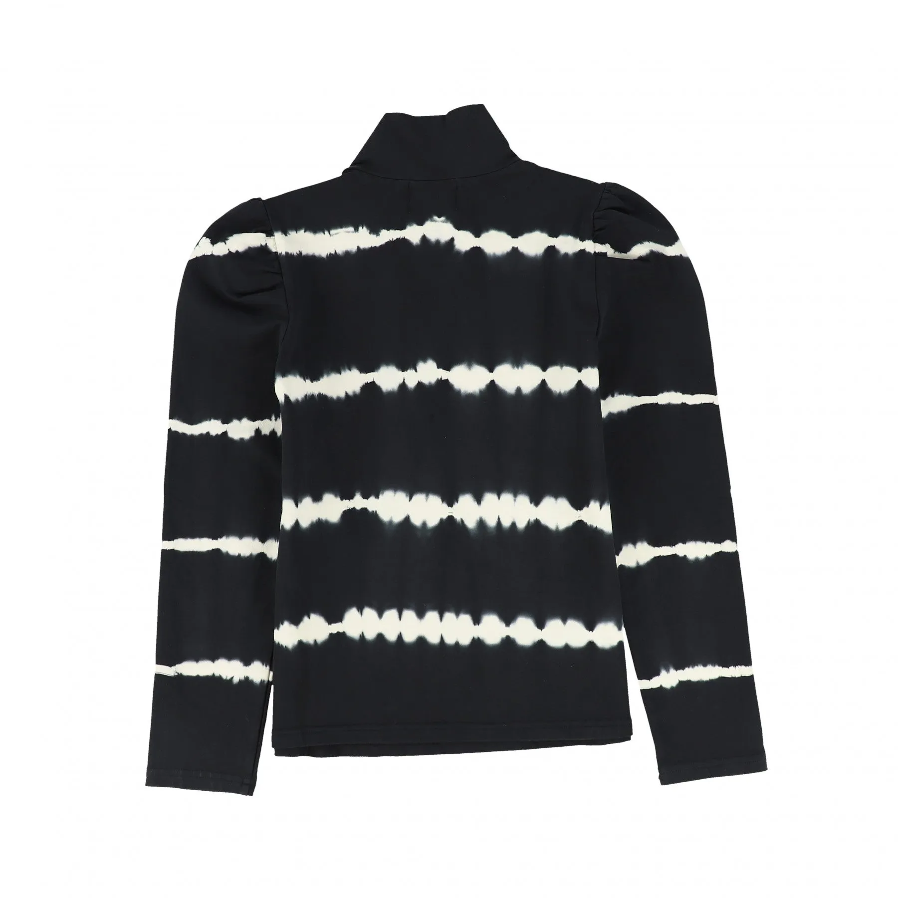8042.Tie Dye Turtleneck Sweat-Black Tie Dye