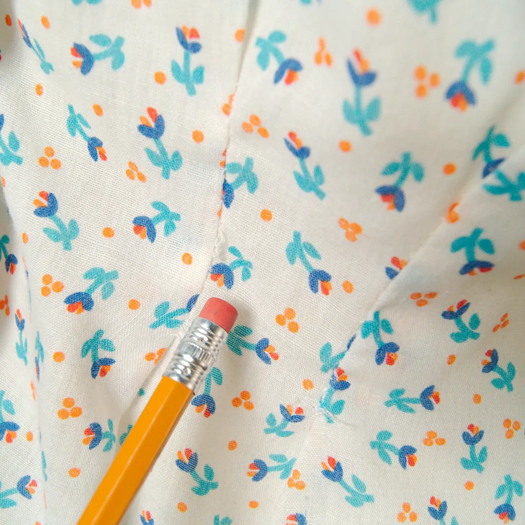 80s does 1940s Floral Blouse