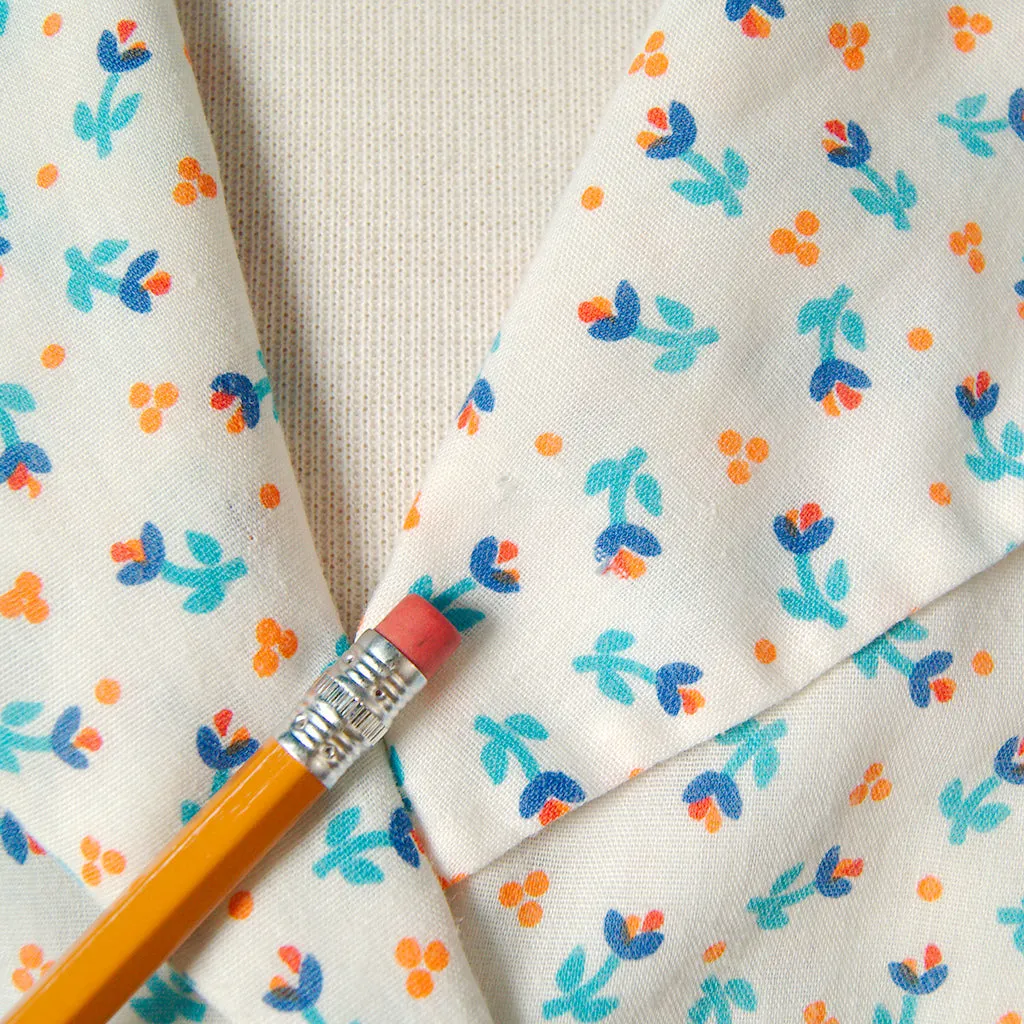 80s does 1940s Floral Blouse