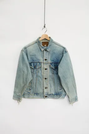 80's Levi's leather tab denim jacket (M)