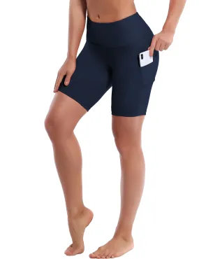 8" Side Pockets Running Shorts darknavy_Running