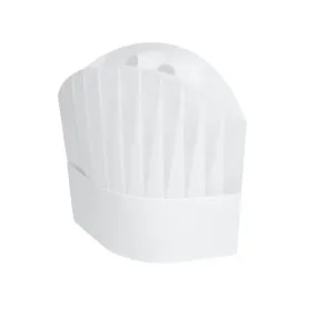 9" Viscose Pleated Chef Hats "Le Toque", Pack of 50