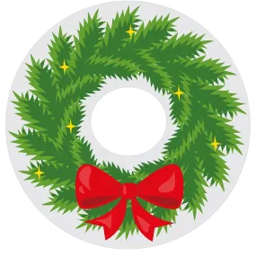 A Classic Christmas Tree Skirt Fabric Panel