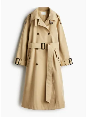A-line trench coat