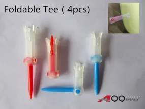 A99 Golf 4pcs Foldable Golf Tees Durable Claw Golf Ball Tee Golfer Training Accessory (2sizes - 75mm/85mm)