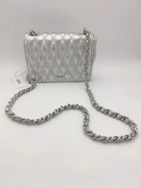 Abro Romby Silver Quilted Cross Body Bag 028840-14 S