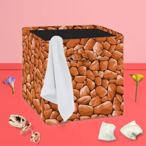 Abstract Décor Foldable Open Storage Bin | Organizer Box, Toy Basket, Shelf Box, Laundry Bag | Canvas Fabric