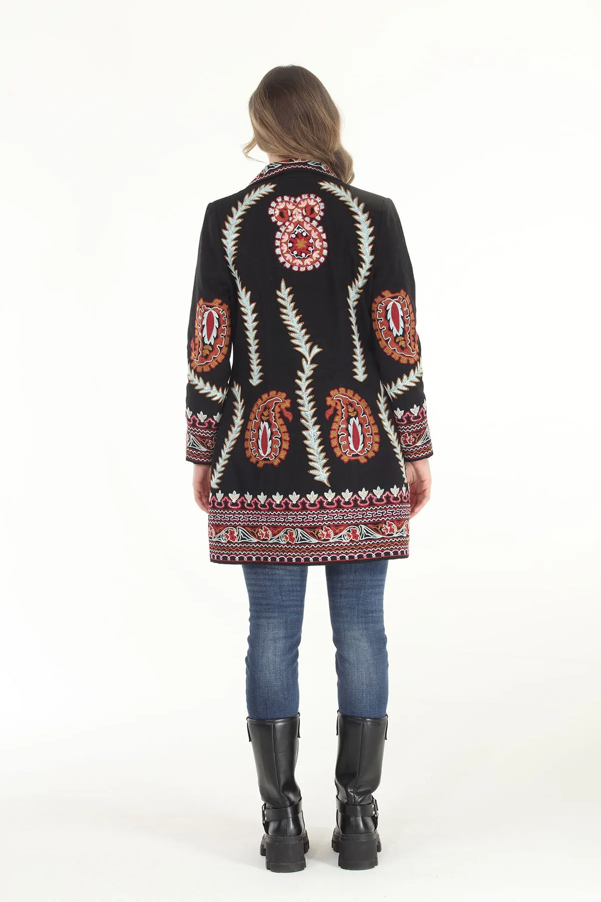 Abstract  Embroidered Coat