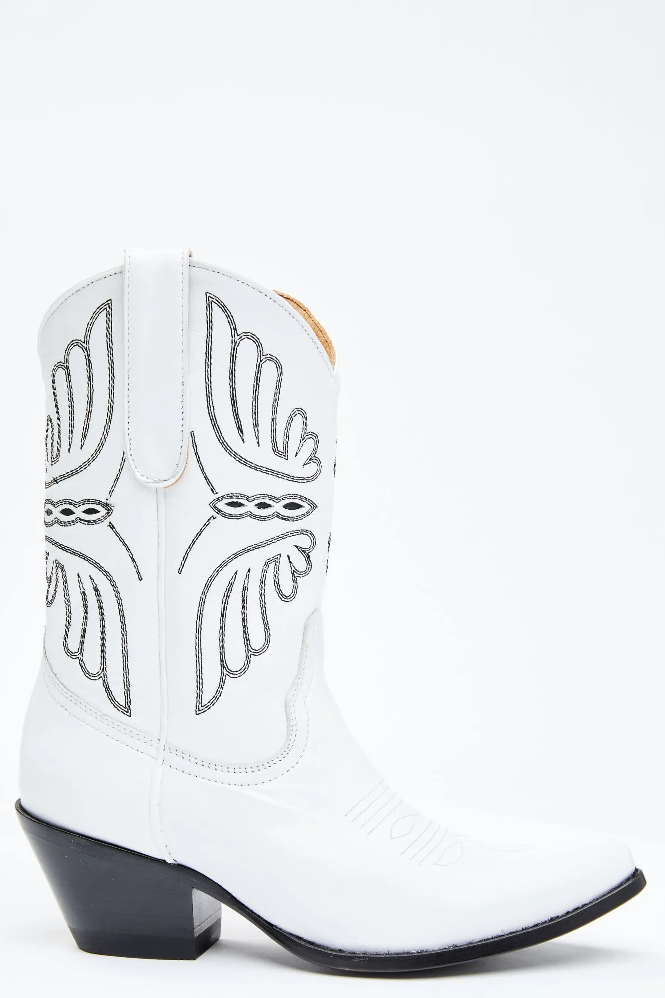 Aces White Western Boots - Round Toe