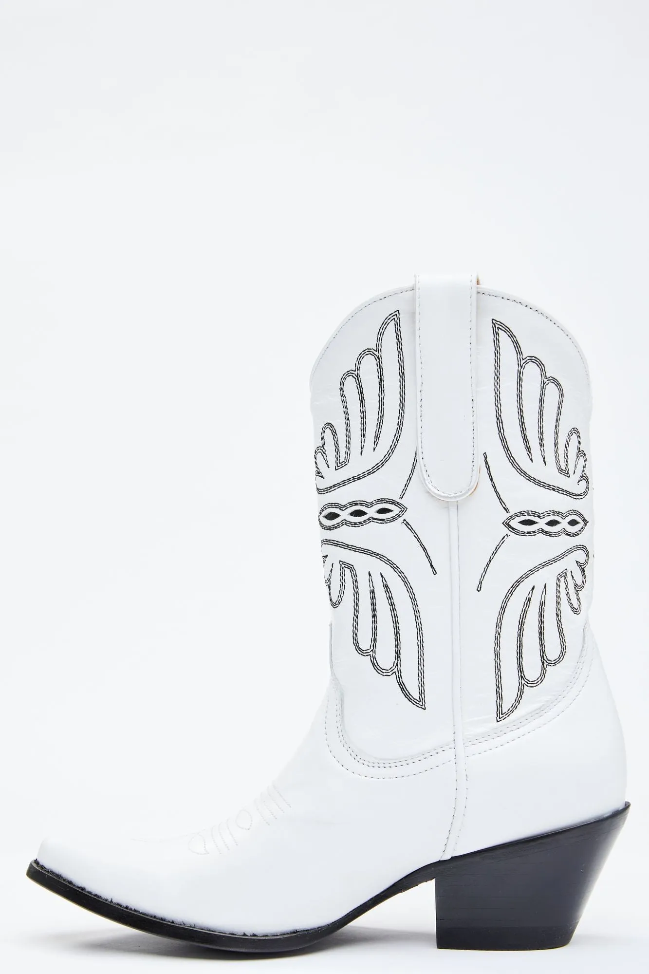 Aces White Western Boots - Round Toe