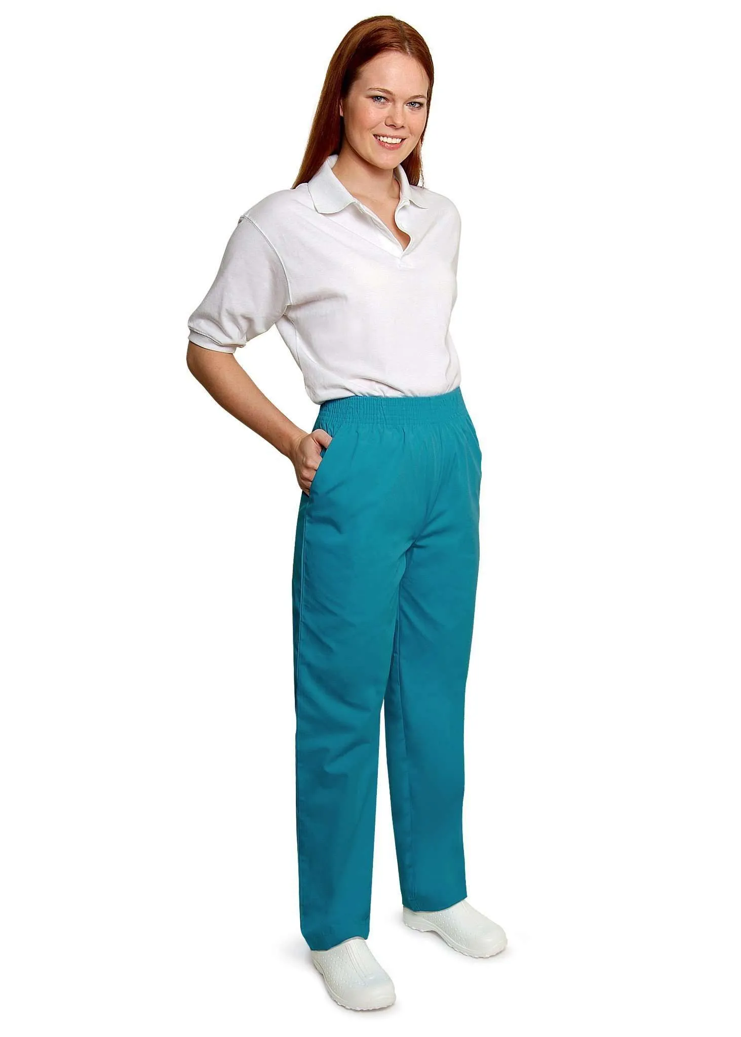 Adar Universal Classic Comfort Natural-Rise Tapered Leg Pants Petite
