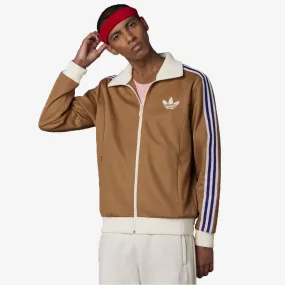 Adidas | ADICOLOR HERITAGE NOW STRIPED TRACK TOP  { BROWN/DESERT